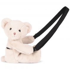 Sac bandoulière Doudou Ours ivoire (30 cm) - Doudou et Compagnie