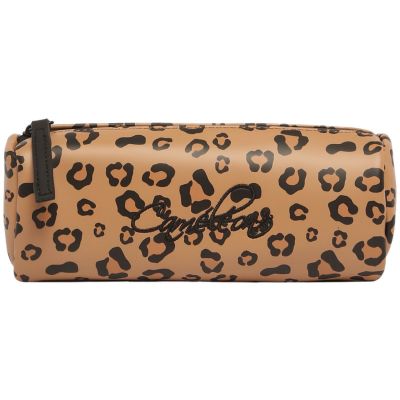 Trousse scolaire ronde Tan Leopard