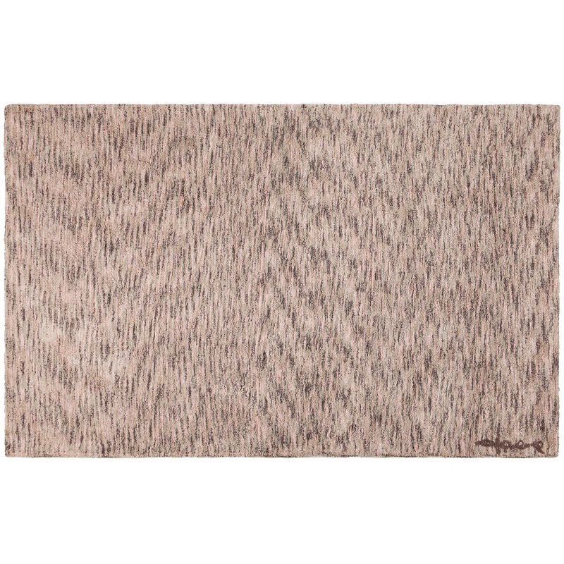 Tapis lavable chiné gris foncé crème et rose (140 x 200 cm) Lorena Canals