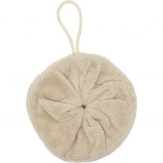 Fleur de douche enfant en éponge bambou Biscuit - BB & Co