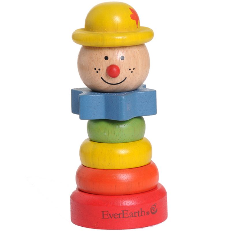 Pyramide en bois clown EverEarth