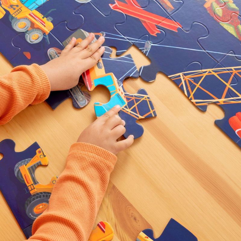 Puzzle Les véhicules de constructions (36 pièces) Crocodile Creek Ambiance 4