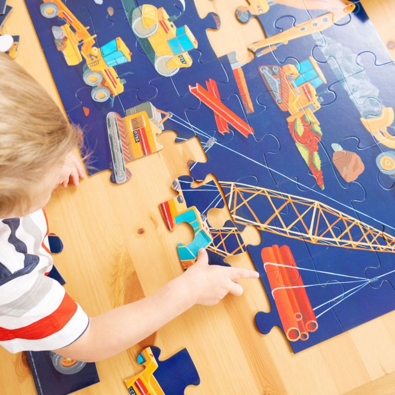 Puzzle Les véhicules de constructions (36 pièces) Crocodile Creek Ambiance 5