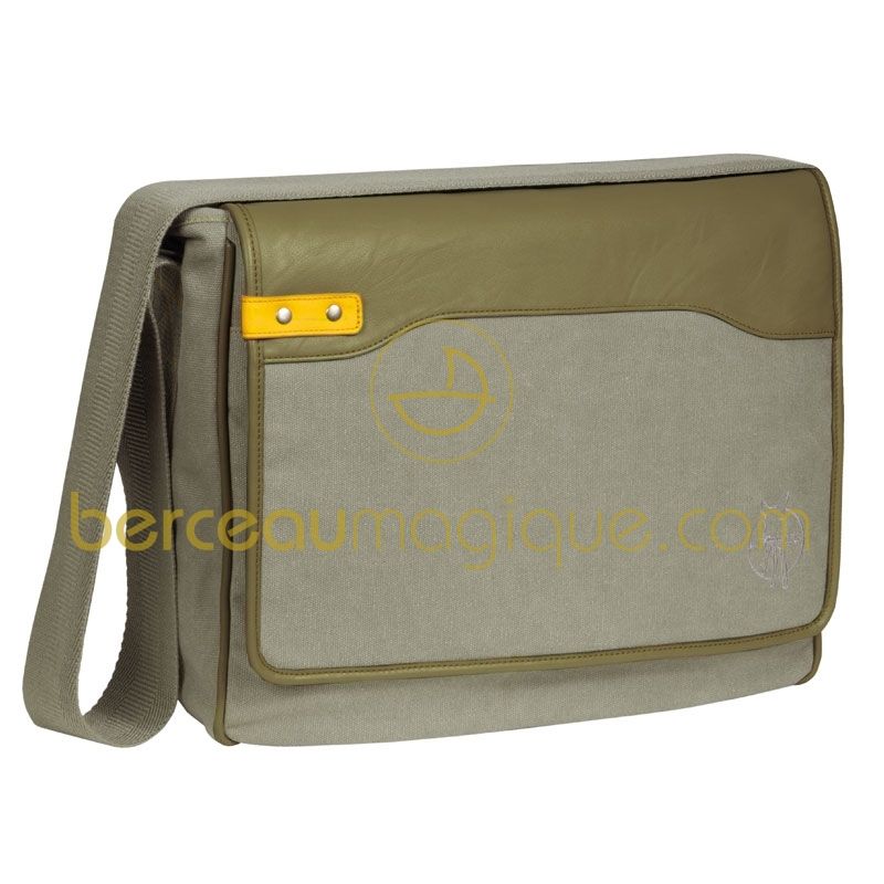 Sac à langer mallette Vintage kaki - citron Lässig