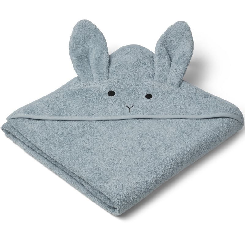 Cape de bain Augusta lapin sea blue (100 x 100 cm) Liewood