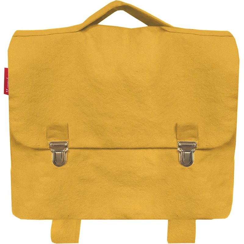 Cartable A4 maternelle jaune moutarde (personnalisable) Les Griottes Produit 2