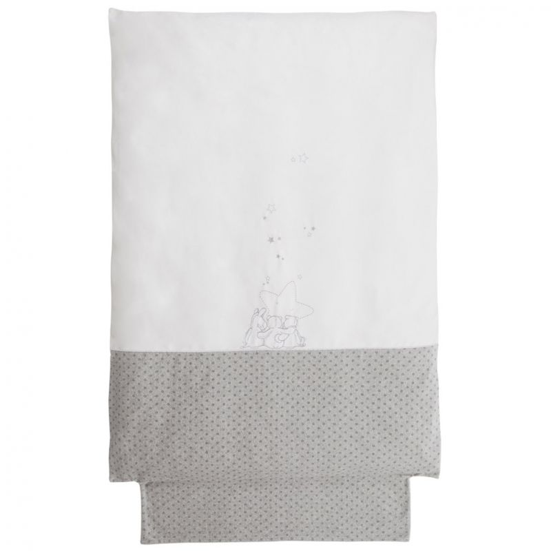 Housse de couette chaude blanc étoiles Poudre d'étoiles (100 x 140 cm) Noukie's