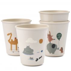Lot de 4 gobelets Lana Around the world - Liewood