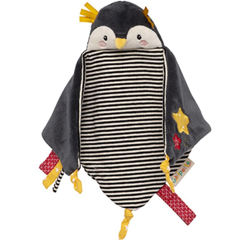 Doudou attache sucette pingouin Les Nanouks Galipette