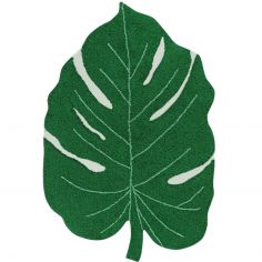 Tapis lavable Monstera Leaf vert (120 x 160 cm)