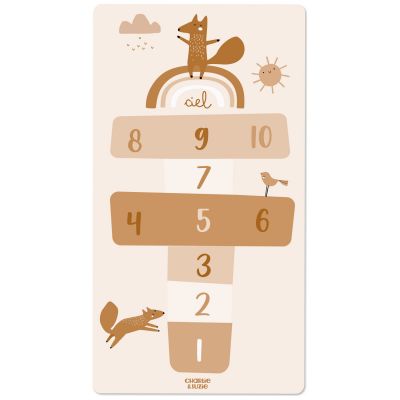 Tapis de jeu Marelle Edgar le renard Charlie et Suzie