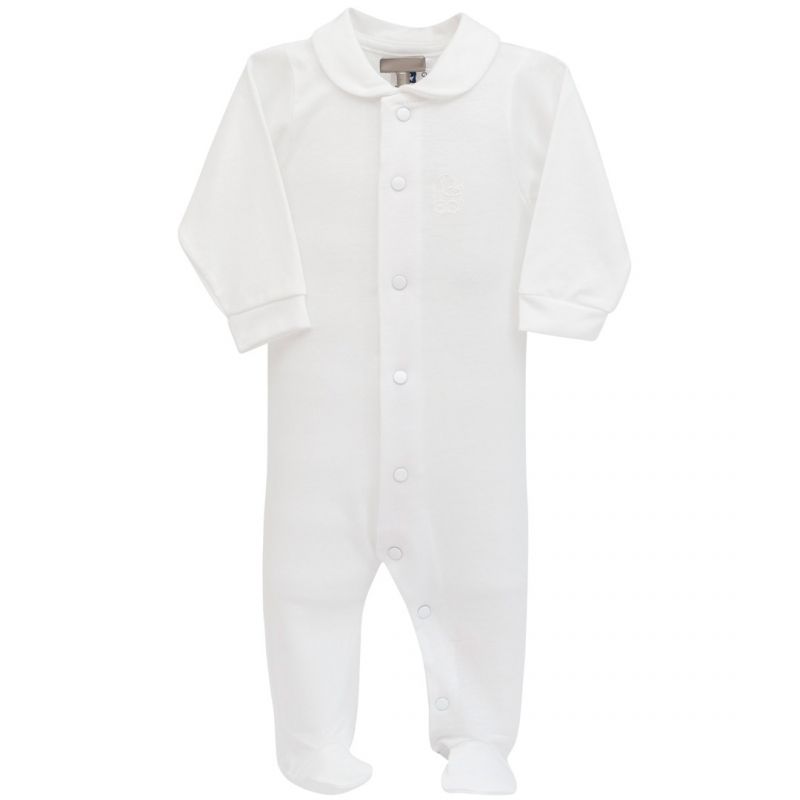 Pyjama léger tencel blanc (6 mois : 68 cm) Cambrass