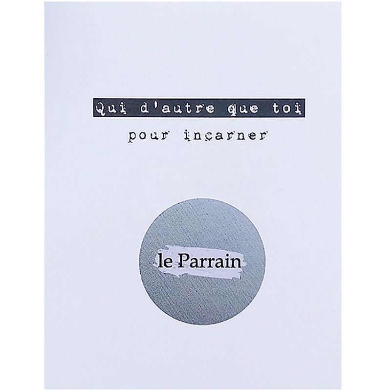 Carte à gratter Toi pour incarner le parrain (8 x 10 cm) Les Boudeurs
