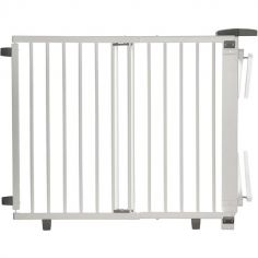 Barrière de sécurité Plus pour escalier blanche (67 à 107 cm)