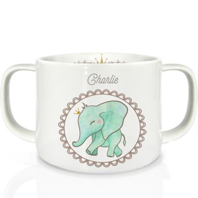 Tasse en porcelaine Éléphant (personnalisable)