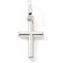 Pendentif Croix droite (or blanc 9 carats) - Baby bijoux