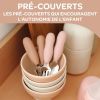 Lot de 2 précouverts inox Barbe à papa Béaba Ambiance 7