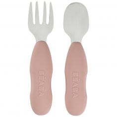 Lot de 2 précouverts inox Barbe à papa - Béaba