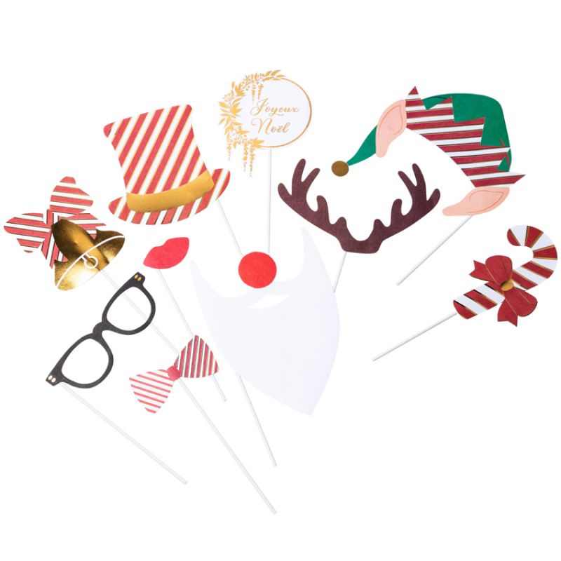 Accessoires pour photos Noël traditionnel (10 pièces) Arty Fêtes Factory