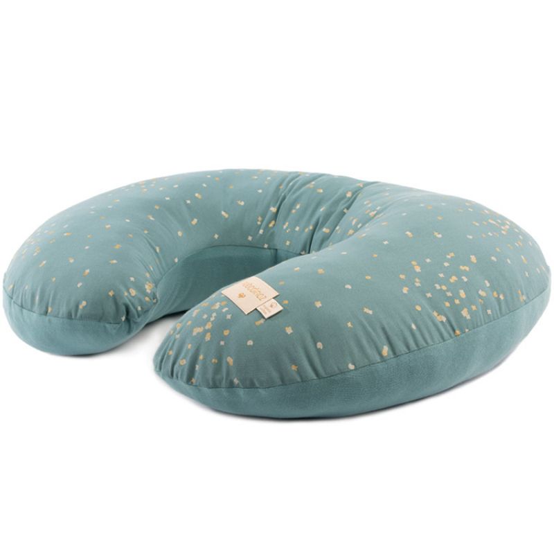 Coussin d'allaitement Sunrise Gold Confetti vert (50 x 60 cm) Nobodinoz