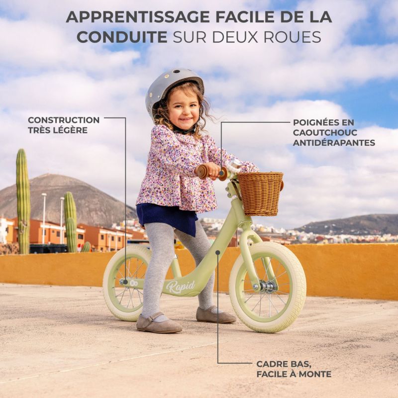 Draisienne Rapid 2 Savannah Green Kinderkraft Ambiance 2