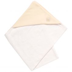 Cape de bain en gaze de coton Vanille (75 x 75 cm) - Sauthon