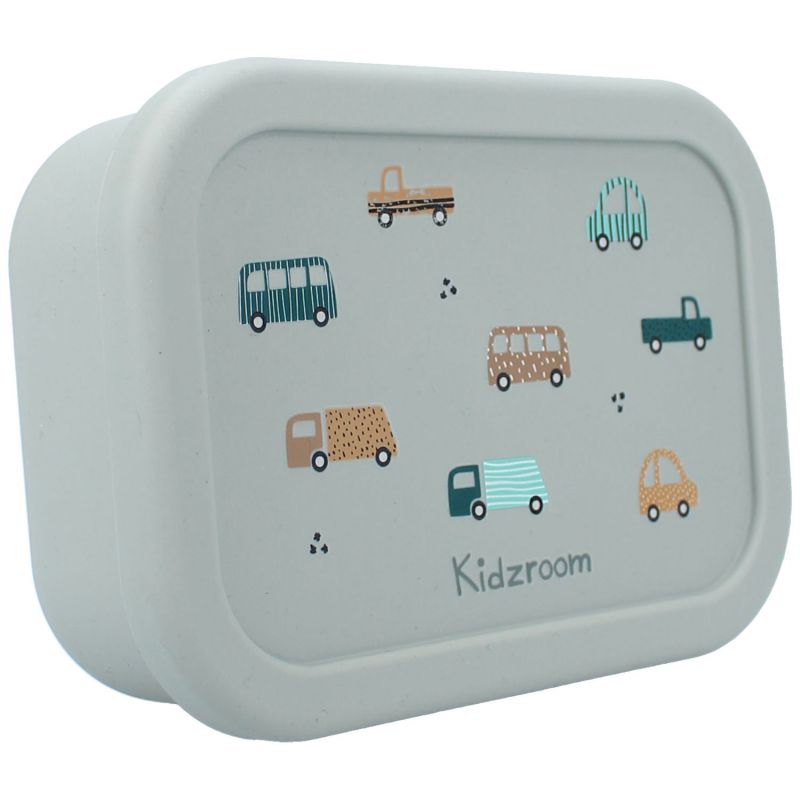 Lunch box en silicone Véhicules vert Kidzroom Produit 1