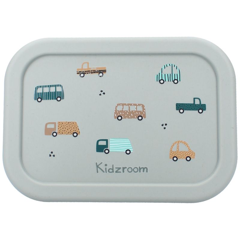Lunch box en silicone Véhicules vert Kidzroom Produit 2