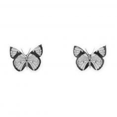 Boucles d'oreilles Papillon Argent - Mava