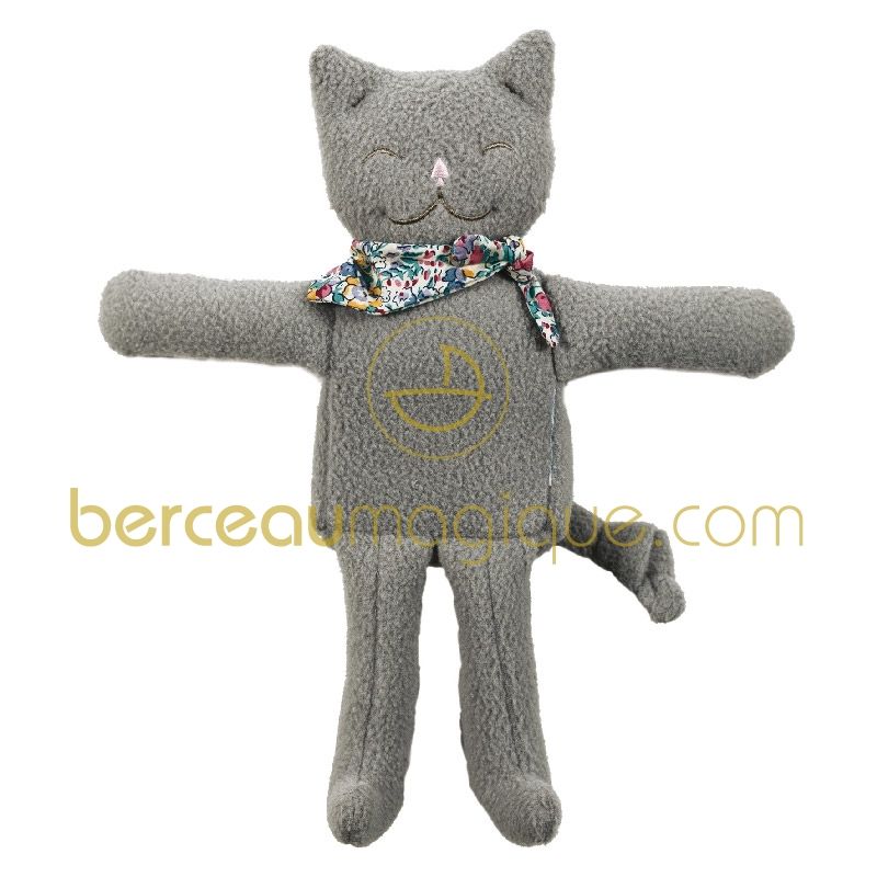 Chat musical gris (26 cm) Trousselier