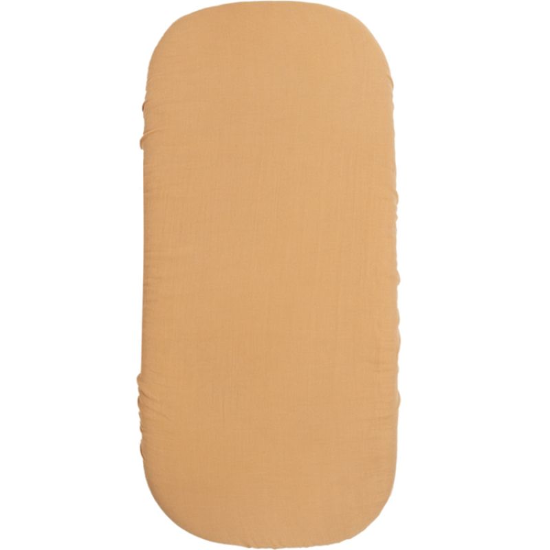 Drap housse de berceau en coton bio Melody Nude (80 x 40 cm) Nobodinoz