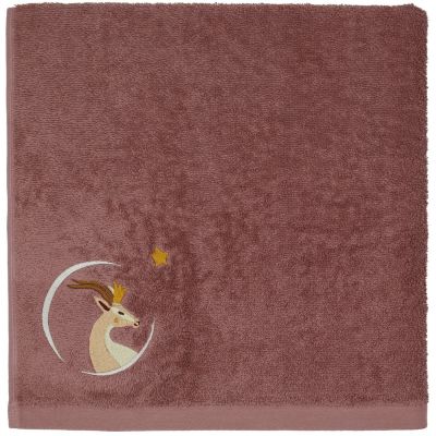 Serviette de bain Gazelle Bois de Rose personnalisable (70 x 140 cm)