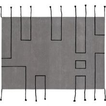 Tapis en laine Nordic Lines gris (170 x 240 cm)  par Lorena Canals