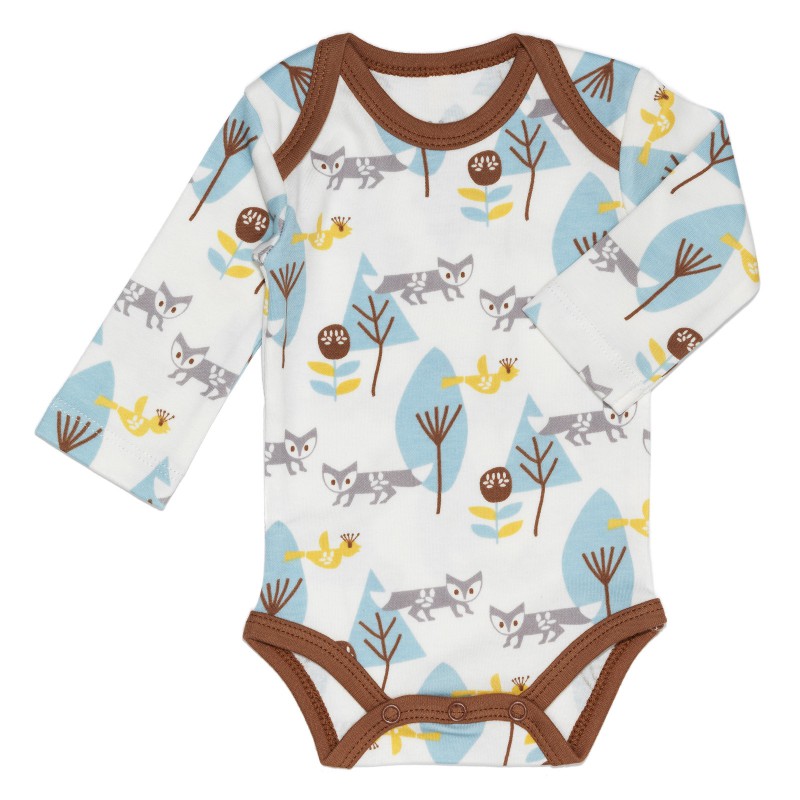 Body manches longues renard (6-12 mois : 67 à 74 cm) Fresk