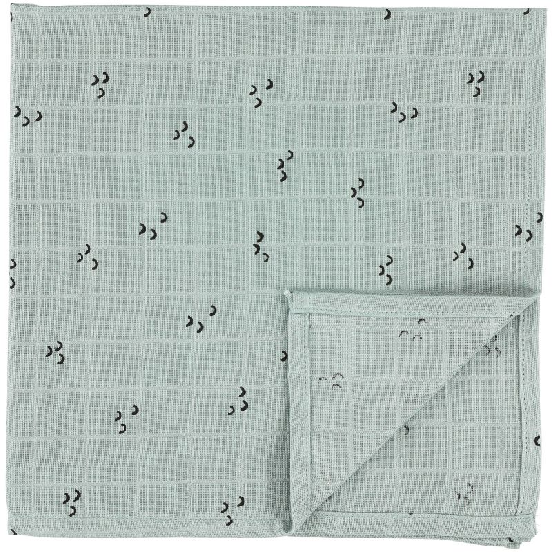Lot de 2 langes en mousseline de coton Bliss Mountains (110 x 110 cm) Trixie
