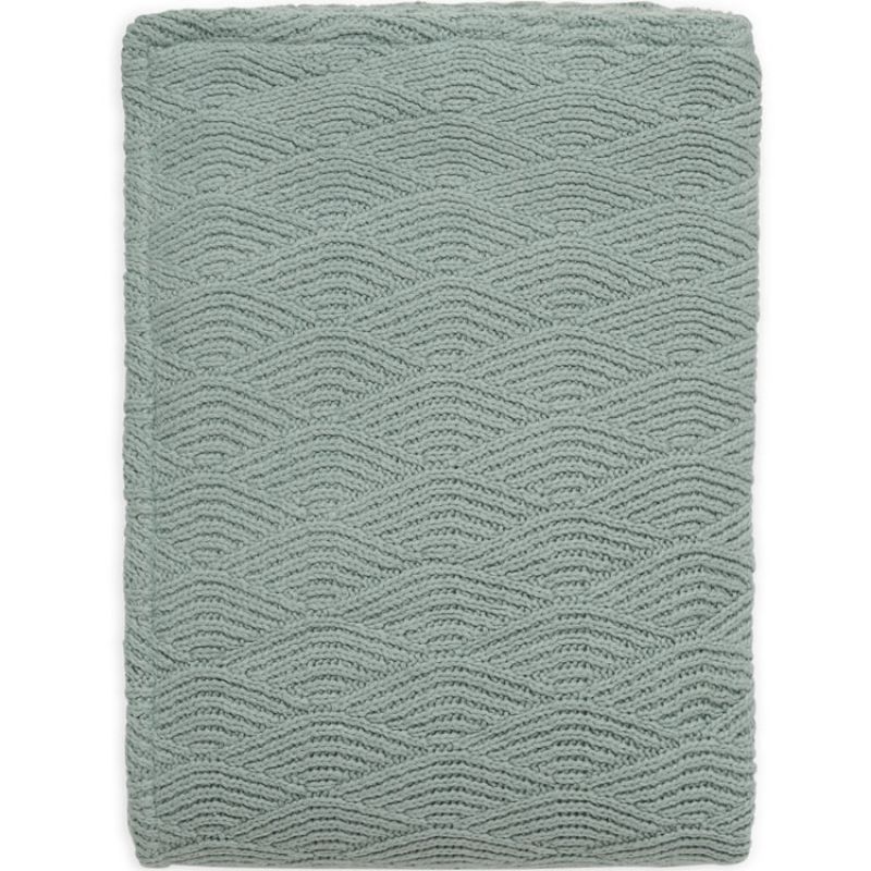 Couverture en tricot vert (75 x 100 cm) Jollein