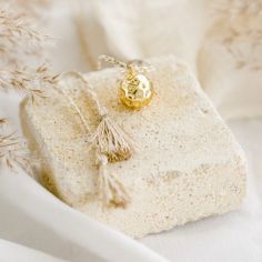 Bola de grossesse Pleine Lune cordon moka (or jaune 18 carats) - Pleine Lune
