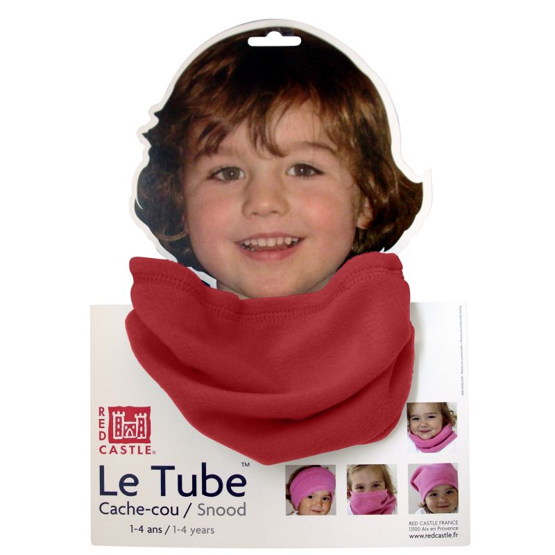 Cache-cou Tube polaire rouge (1 à 8 ans) Red Castle