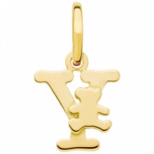 Pendentif initiale Y (or jaune 375°)  par LuluCastagnette