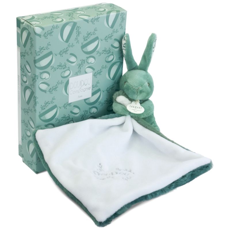 Lapin Doudou vert sauge (10 cm) Doudou et Compagnie Packaging 1