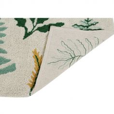 Tapis lavable Botanic Plants sur fond écru (140 x 200 cm)
