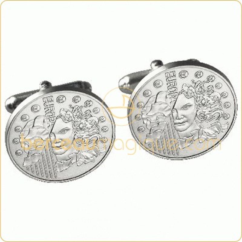 Boutons de manchettes Europa Monnaie de Paris