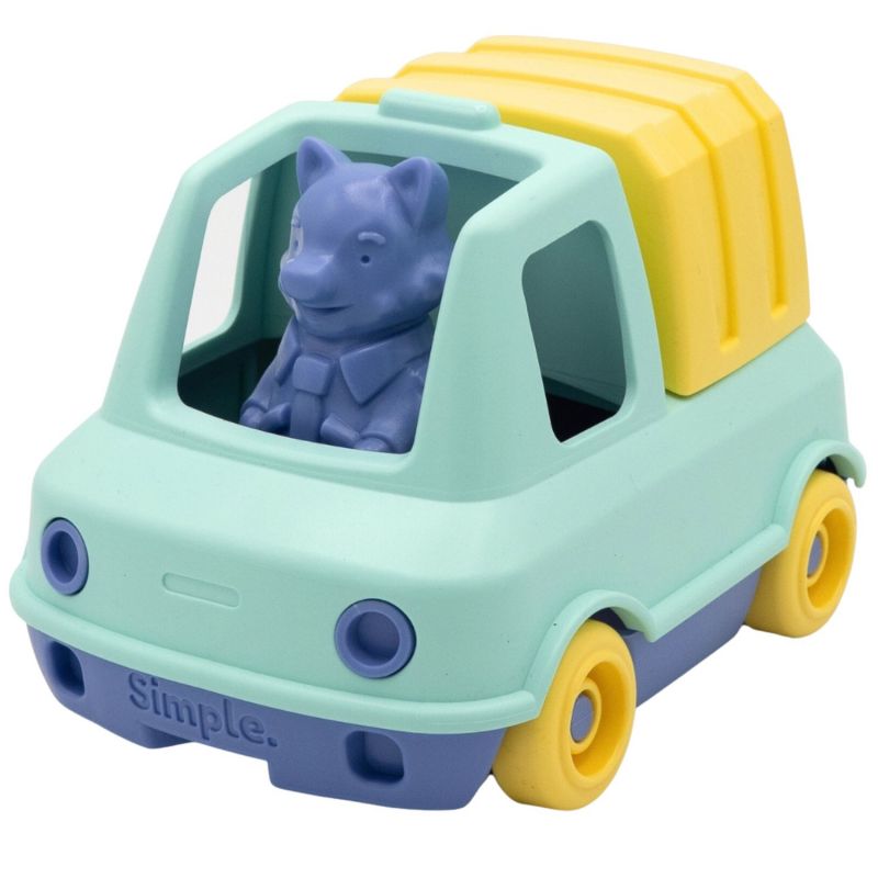 Camion Poubelle Turquoise Simple Produit 1