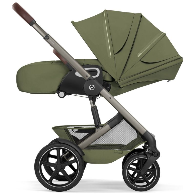 Poussette tout-terrain Talos S Lux 2026 avec nacelle souple Moss Green Cybex Produit 4