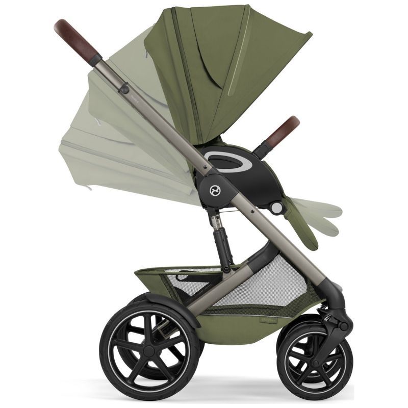 Poussette tout-terrain Talos S Lux 2026 avec nacelle souple Moss Green Cybex Produit 7