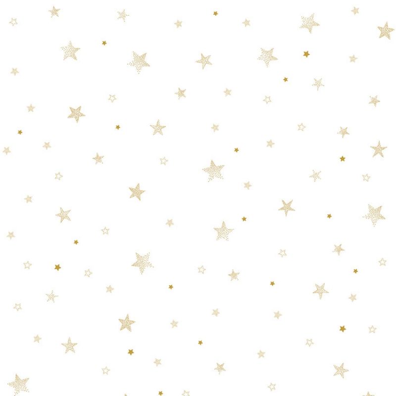 Papier peint intissé Stardust étoiles dorées (10 m) Lilipinso