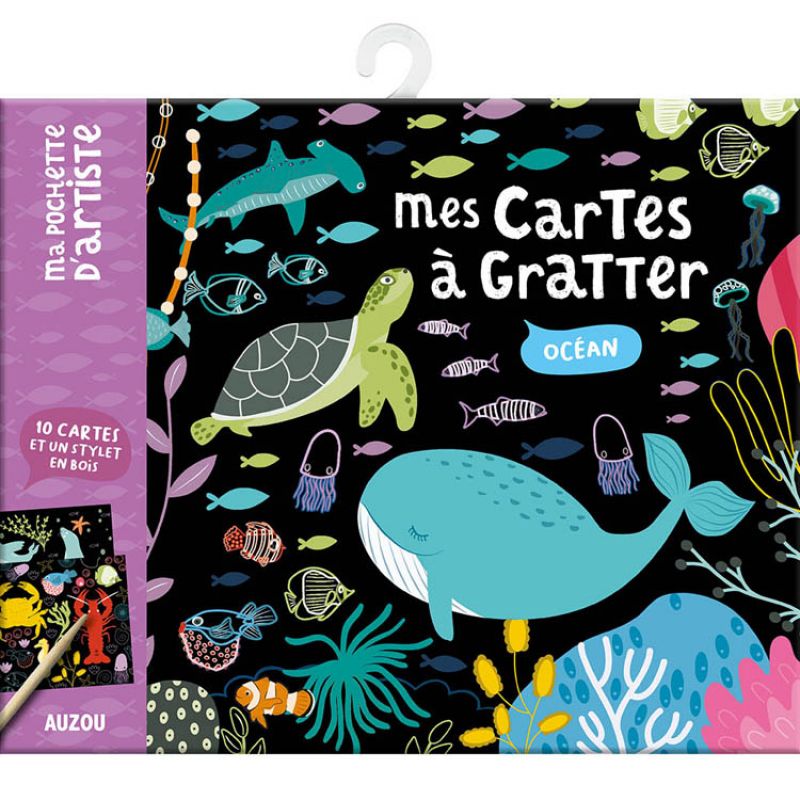 Mes cartes à gratter océan Auzou Editions