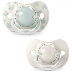 Lot de 2 sucettes symétriques SXPro Birdies Vert (6-18 mois) - Suavinex