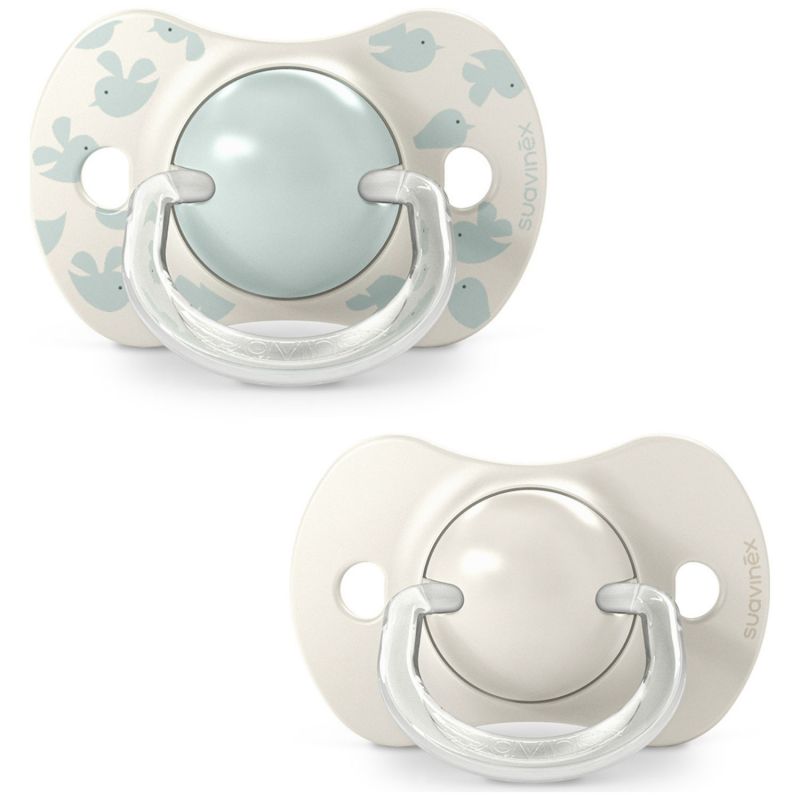 Lot de 2 sucettes symétriques SXPro Birdies Vert (6-18 mois) Suavinex Produit 1