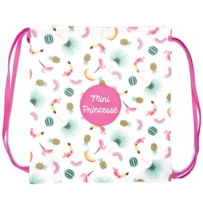 Sac à ficelles Mini Princesse imprimé exotique BB & Co